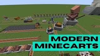 Modern Minecarts - The Minecart Update you've been waiting for | Vanilla+ Mod