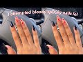 how i do my nails at home (easy &amp; affordable): Sp00ky Blood Splatter Halloween Nails