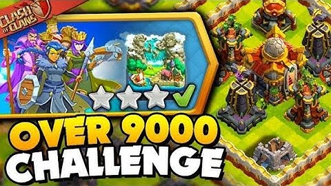 Easily 3 Star It's Over 9000 Challenge ( Clash of Clans)