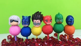 Learn Colors with Wrong Heads Pj Masks Lollipops Toys