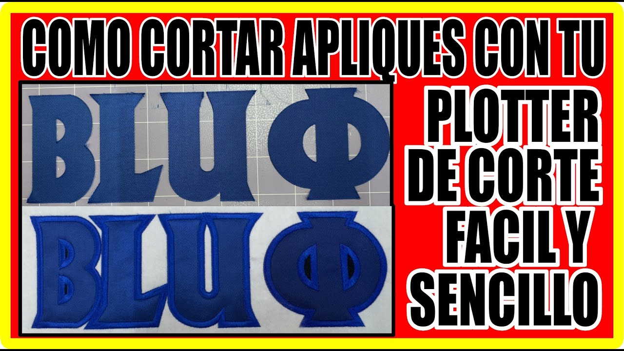 COMO CORTAR TELA PARA APLIQUES CON TU PLOTTER DE CORTE ⚠️ FACIL Y SENCILLO ⚠️ CORTAR TELA APLIQUES
