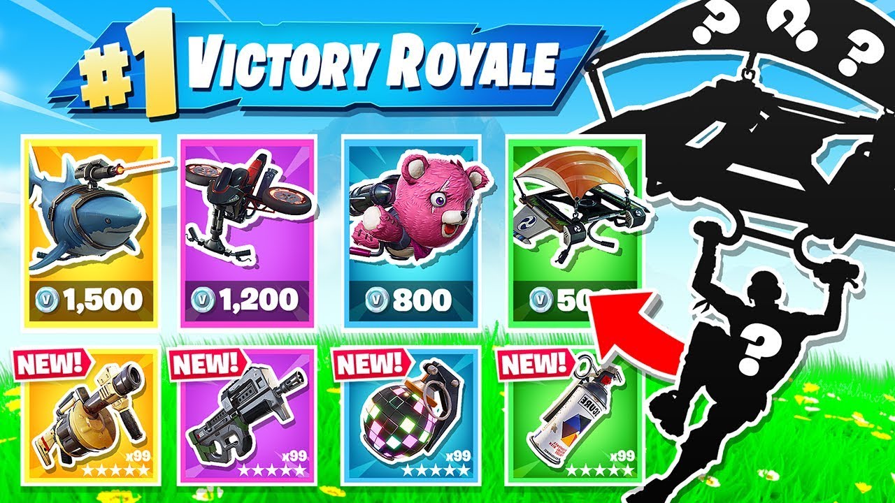 RANDOM Glider Rarity CHALLENGE *NEW* Fortnite Creative Game YouTube