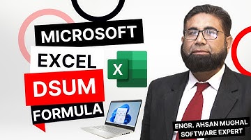DSUM FORMULA - #microsoftexcel  - #microsoft - #microsoftoffice  - Ahsan Mughal Learning Skills