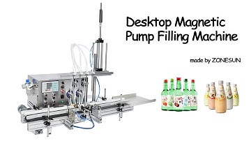 How to use 4 Nozzles Magnetic Pump Automatic Desktop CNC Liquid Filling Machine