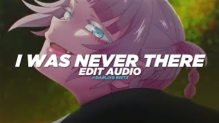 i was never there (sped up) - the weeknd ft. gesaffelstein [edit audio]