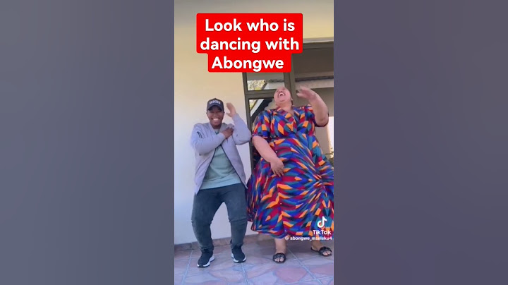 A video of Abongwe Mseleku dancing with MaCele