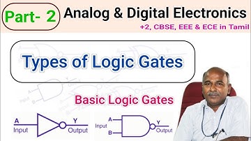 Types of Logic Gates in tamil | Digital Electronics |
