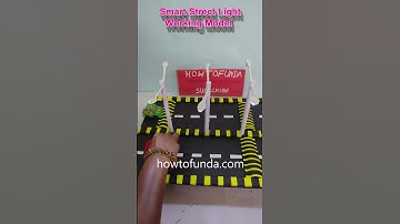 smart street light working model science project - diy - howtofunda - #shorts  | howtofunda