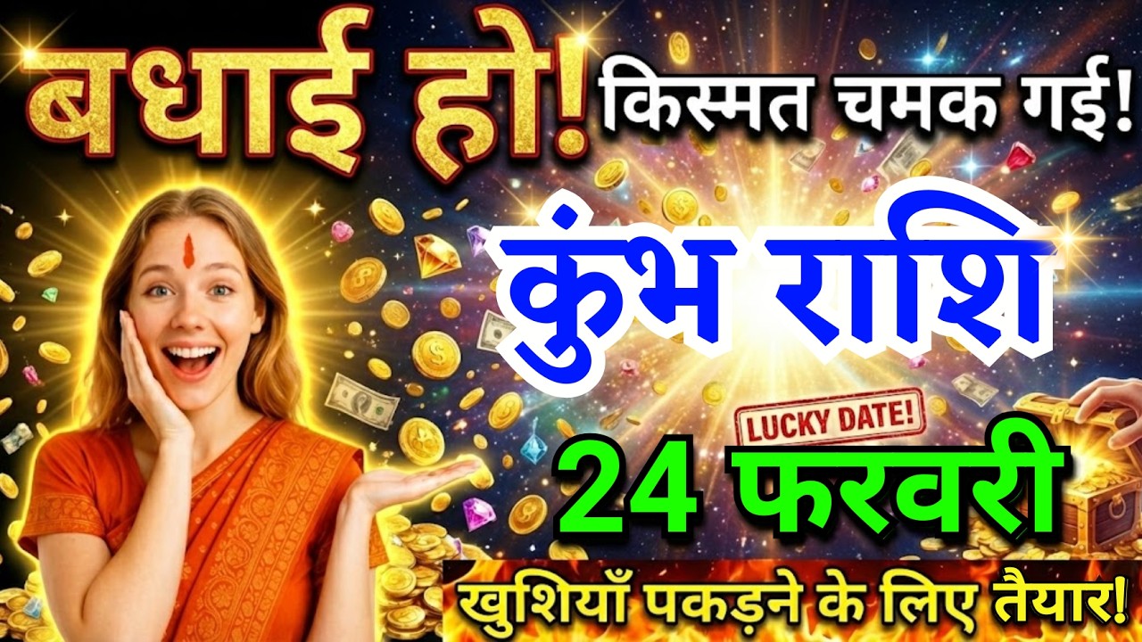24 फरवरी, कुंभ राशि वालों बधाई हो किस्मत चमक गई, Kumbh Rashi, आज का राशिफल
