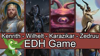 They didn't see it coming! Kenrith vs Wilhelt vs Karazikar vs Zedruu EDH / CMDR game play screenshot 3