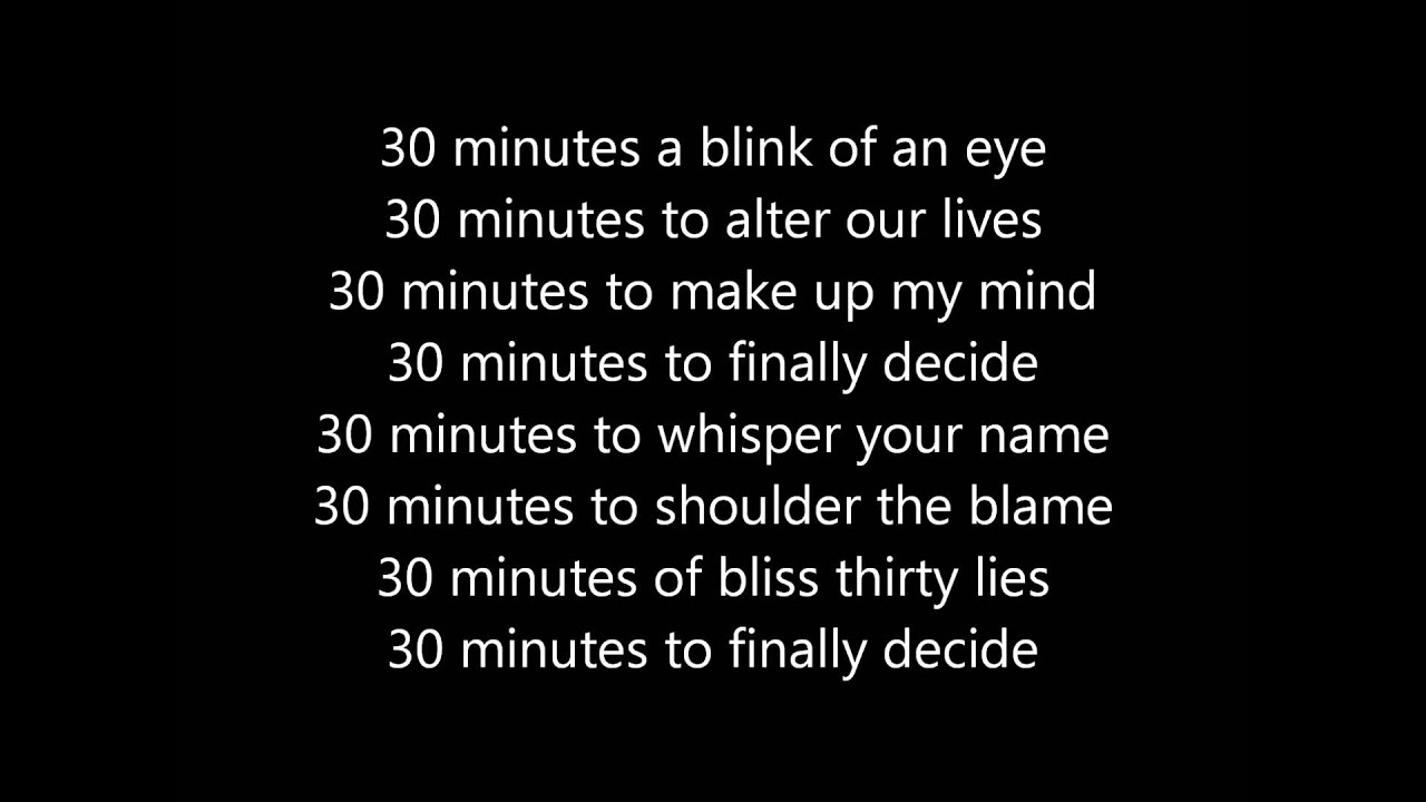 30 Minutes - Tatu - karaoke/instrumental