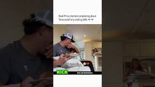Noah Price complains about Venezuela Fury’s cooking 😭😭 #fury #shorts #uk