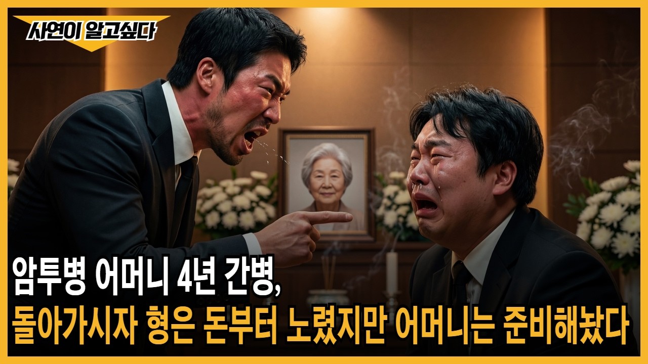 암 투병 어머니 4년 간병, 돌아가시자마자 형은 돈부터 노렸다. 그러나 어머니는 모든 것을 준비해두고 떠나셨다. 감동사연ㅣ막장사연ㅣ반전사연ㅣ복수사연