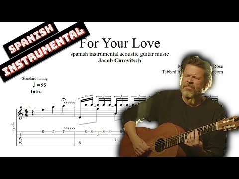 For Your Love TAB - acoustic instrumental guitar tabs (PDF + Guitar Pro)