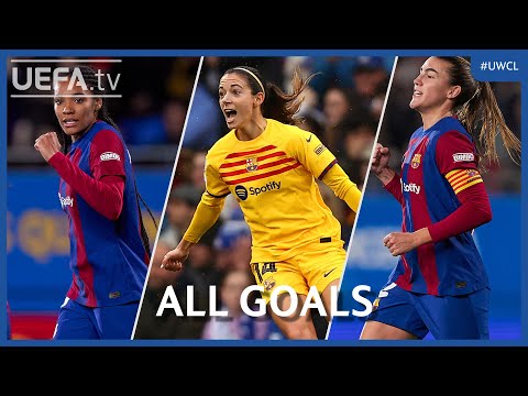 PARALLUELO, BONMATÍ, GUIJARRO | All BARCELONA 2023/24 GOALS to reach the #UWCL Final ⚽