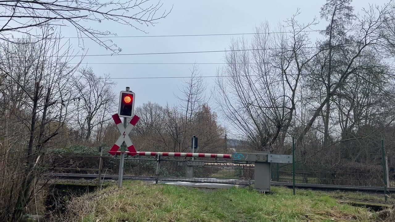 Spoorwegovergang Rheinbreitbach (D) // Railroad crossing // Bahnübergang