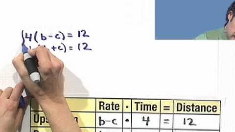 Applying Linear Systems: Distance, Rate, and Time