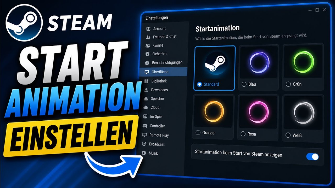 Steam Startanimation einstellen & Intro ändern (Anleitung) - YouTube