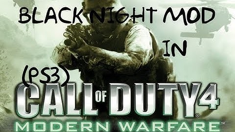 COD4 MW - Black Night v2 CFG Mod Menu Match + Download