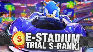 Sonic Racing CrossWorlds: E-Stadium Time Trial S-RANK Guide! (Sonic Speed)  screenshot 4