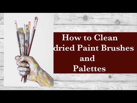 How to Clean Paint Brushes | Simple Tips to Clean Paint Brushes | Telugu Demo