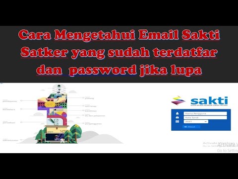 Cara Mengetahui Email Sakti Satker yang sudah terdaftar dan Pasword Jika Lupa