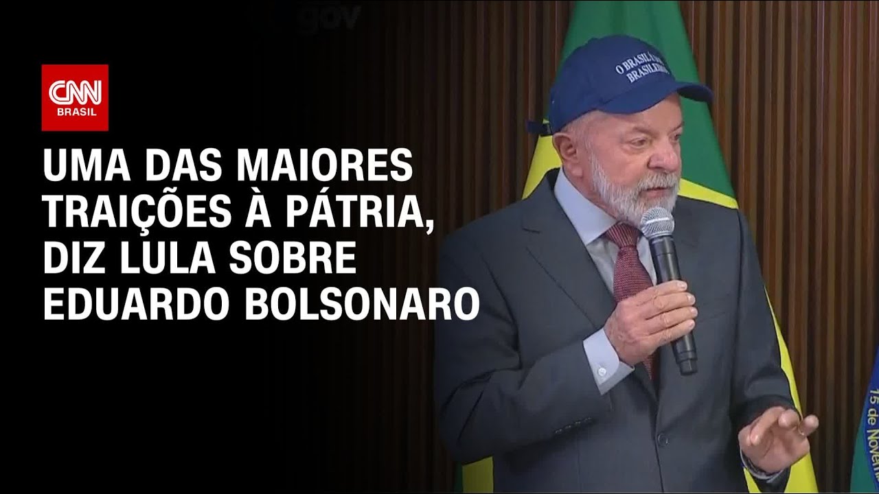 Lula exige expulsão de Eduardo Bolsonaro da Câmara e o acusa de traição à pátria