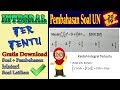 PENTING, MATERI INTEGRAL TER TENTU INI PEMBAHASAN SOAL UJIAN NASIONAL 2018