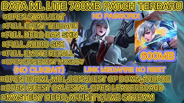 Update Data ML Lite 700Mb Patch Terbaru | Cara Mengatasi Lag & Patah Patah Di ML | ML Lite