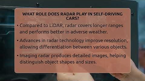 What Role Does Radar Play In Self-driving Cars? - Talking Tech Trends