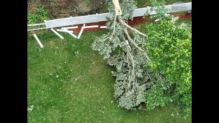 Mansfield MA - Severe Thunderstorm Tornado Damage