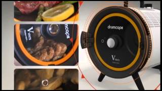 ドラムクック 裏返し不要、かき混ぜ不要の自動調理器 drumcook - YouTube