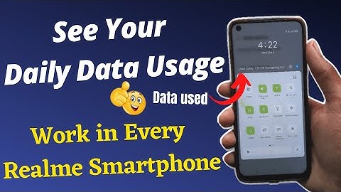 enable daily data usage in Realme phones || how to enable today data usage in notification bar