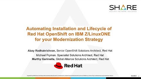 Quick Highlights and Demo of the Why and How of Red Hat Ansible and OpenShift on IBM Z/LinuxOne