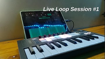 Novation Launchkey Mini MK3 with Groovebox on iPad Live Loop