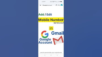 Gmail account me mobile number kaise add kare | How to add mobile number in gmail account