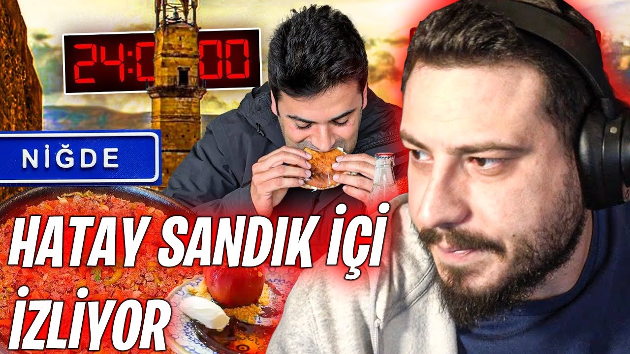 ATABERK DOĞAN HATAY SANDIK İÇİ NİĞDE'DE BİR GÜNDE NE YENİR İZLİYOR!