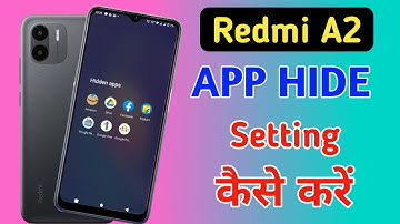 How to hide apps in Redmi a2 /Redmi a2 app hide/app hide setting