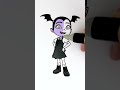 Oh No! Vampirina Lost Her Colors 💜🦇 #coloring #glitter #art #kids #cartoon #shorts