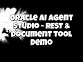 Oracle AI Agent Studio Document Tool Demo
