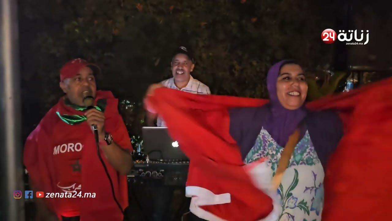 🇲🇦أجواء احتفالية بعين حرودة مباشرة بعد اعتماد مجلس الامن  قرار الداعم لصحراء المغربية 