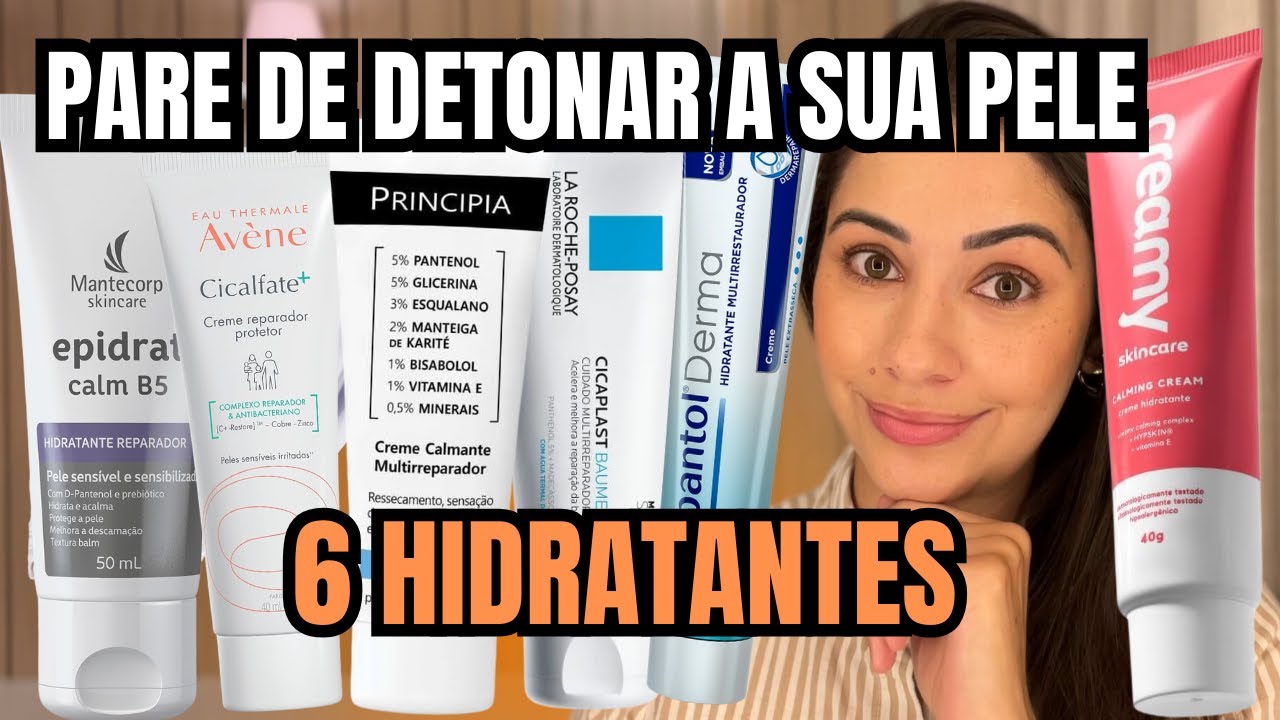 6 Hidratantes Perfeitos para Usar com Ácidos (Vitacid, Retinol, tretinoína, ácido glicólico... )