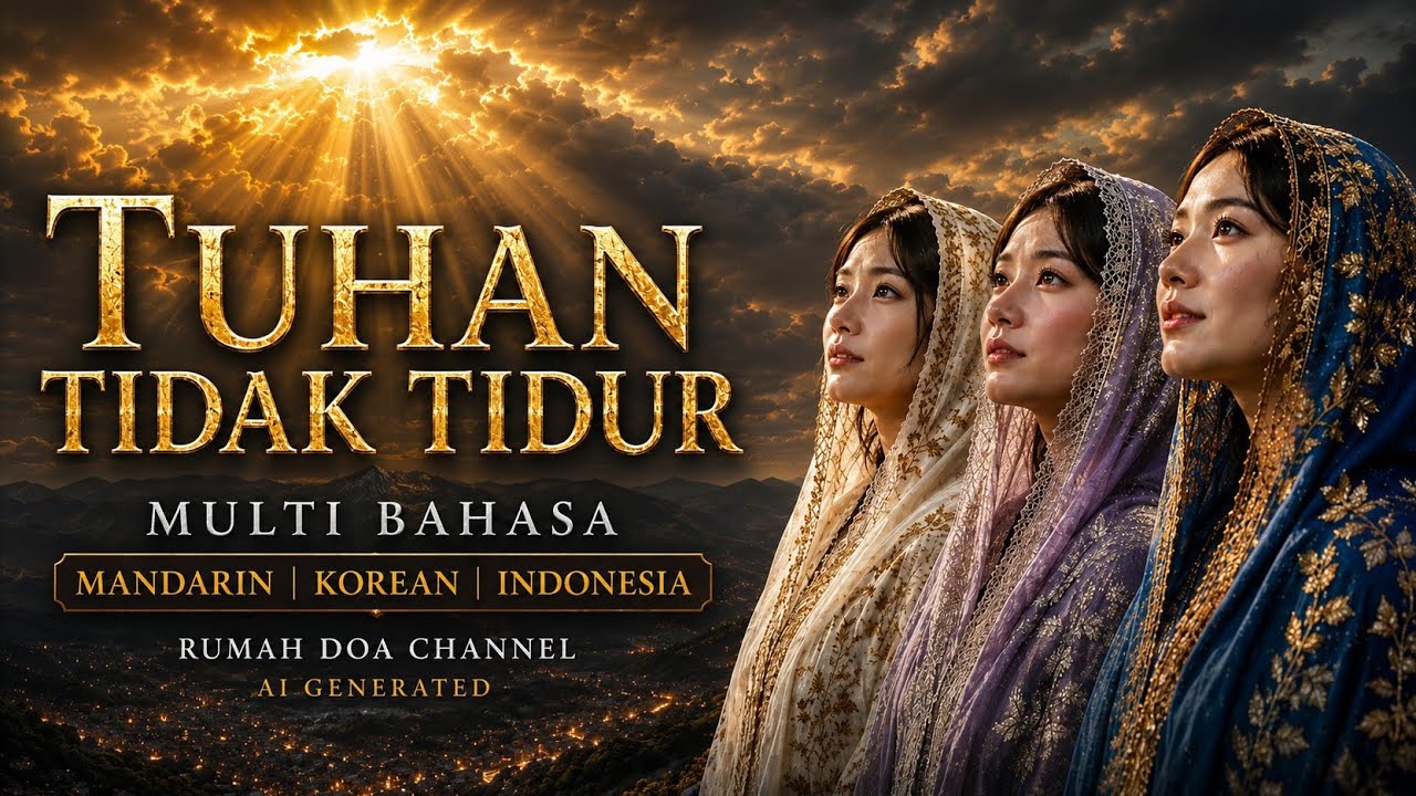 TUHAN TIDAK TIDUR | MULTI BAHASA (AI COVER) LYRIC VIDEO