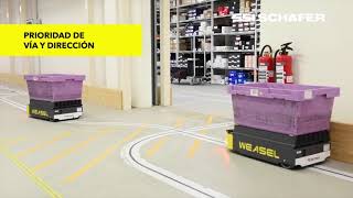 WEASEL®  | AGV Vehículo de Guiado Automático | Intralogística | SSI SCHAEFER