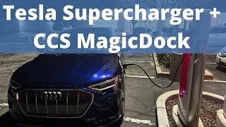 Using the Tesla Supercharger CCS MagicDock with Audi eTron