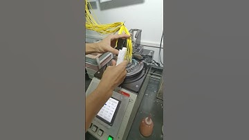 Step 3   9um Rough Polishing   MPO APC Patch Cord Production   #telecommunications