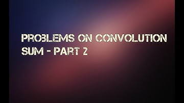 Convolution Sum - Problems Part 2