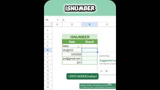 ISNUMBER Function