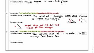 Disproving Conjectures Examples