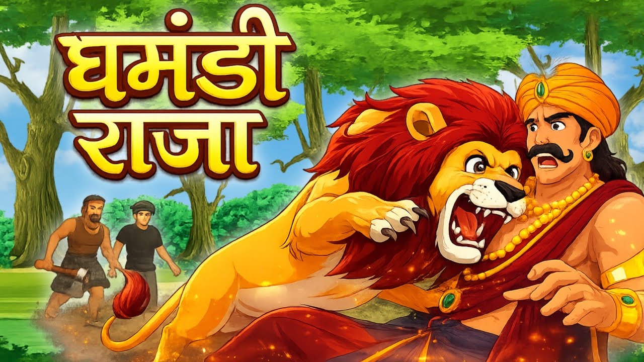 राजा का घमंड | Raja ka ghamand or sher | Hindi Kahani | Moral Stories | Cartoon | Hindi Stories |